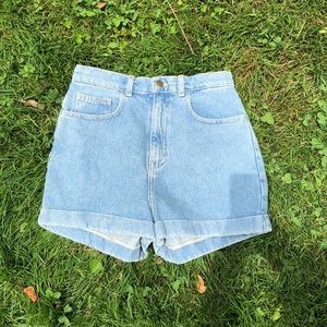 denim high waisted American apparel shorts